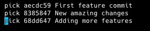 Interactive Rebase Example 3 Interactive Rebase Example 3